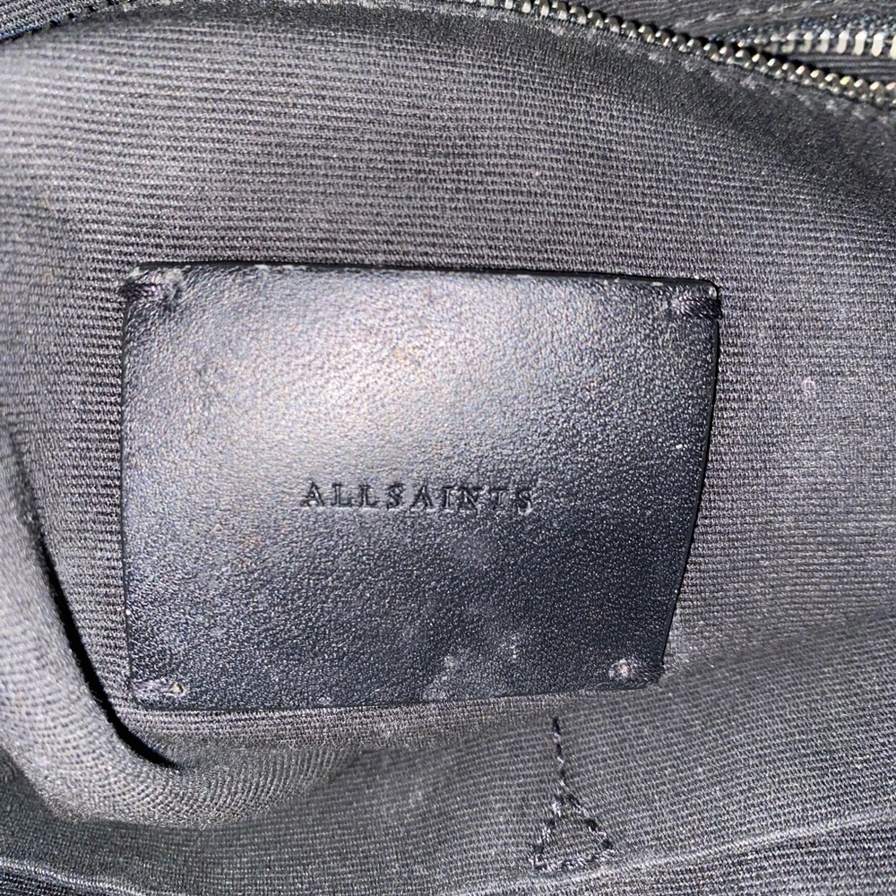 Allsaints Green Leather Medium Convertible Backpack - Picture 8 of 14